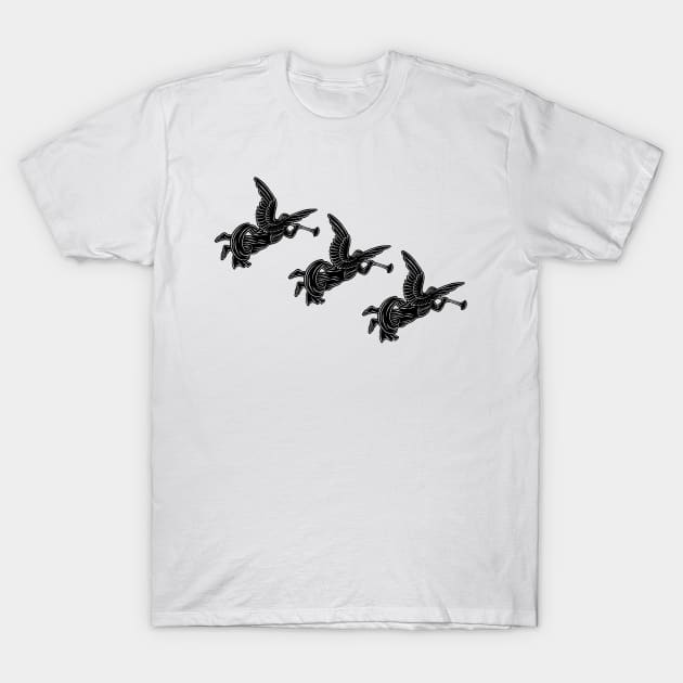 Three Angels with Trumpets T-Shirt by WonderWebb